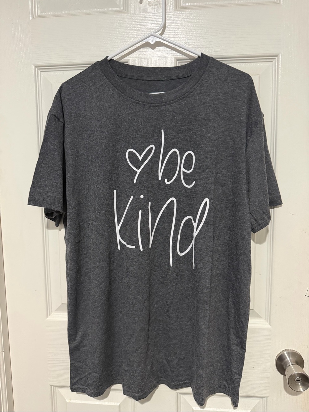 Be Kind Graphic  T‑Shirt - Charcoal